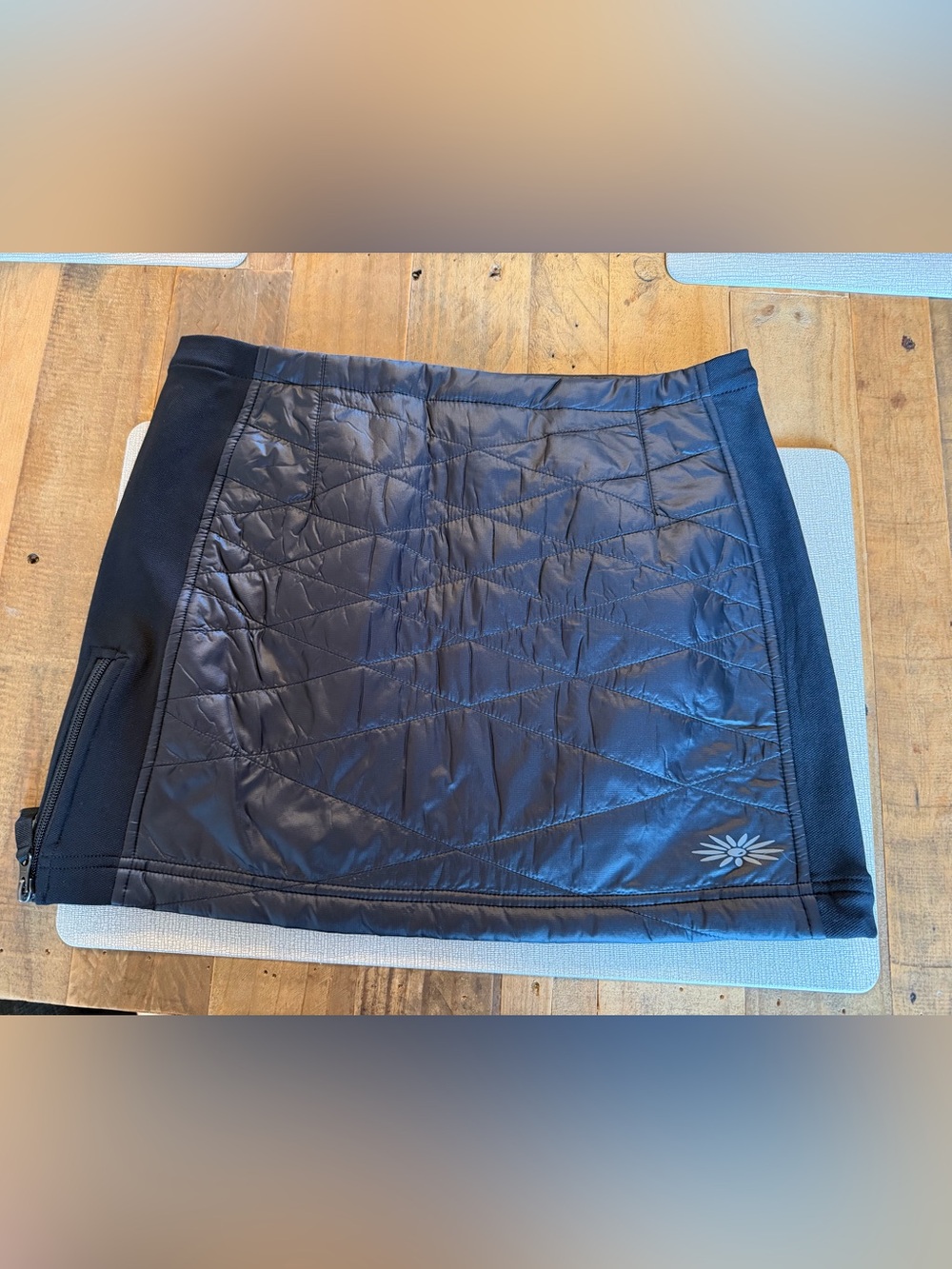 Skhoop Quilted Mini Skirt